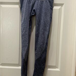 Blue Gym Shark Heathered Leggings